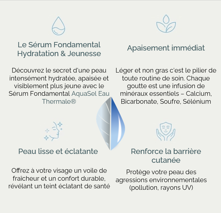 sérum hydratant à l'eau thermale